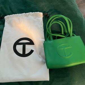 Telfar: Small greenscreen shopping bag VGUC worn once !